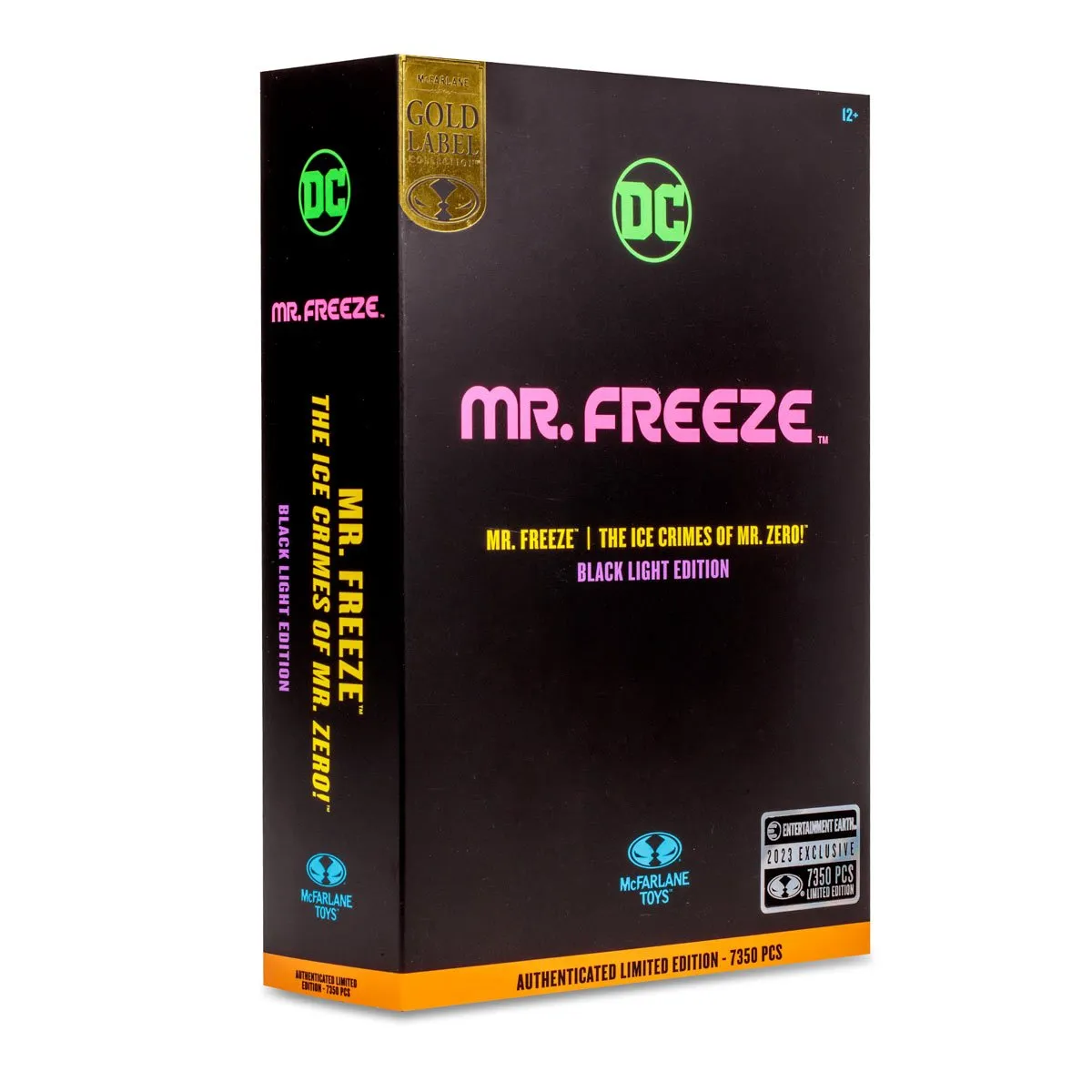 DC Multiverse Mr. Freeze Black Light Gold Label 7" Inch Scale Action Figure - McFarlane Toys (Entertainment Earth Exclusive)