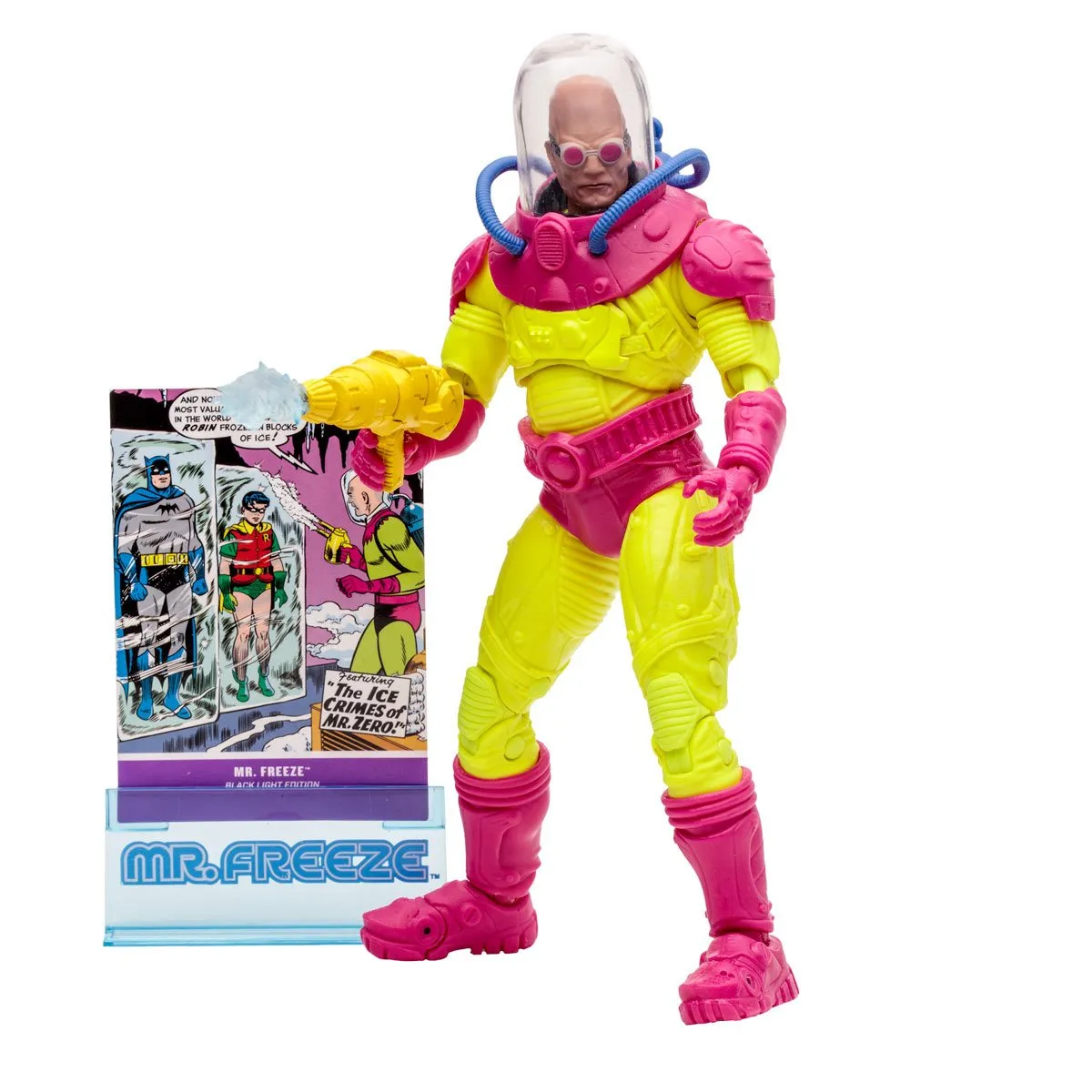 DC Multiverse Mr. Freeze Black Light Gold Label 7" Inch Scale Action Figure - McFarlane Toys (Entertainment Earth Exclusive)