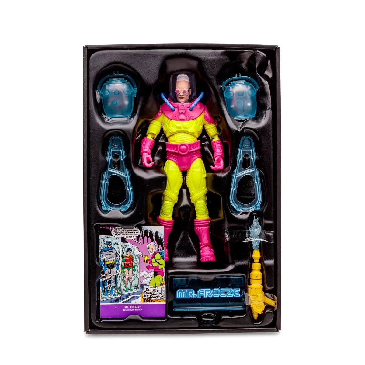 DC Multiverse Mr. Freeze Black Light Gold Label 7" Inch Scale Action Figure - McFarlane Toys (Entertainment Earth Exclusive)