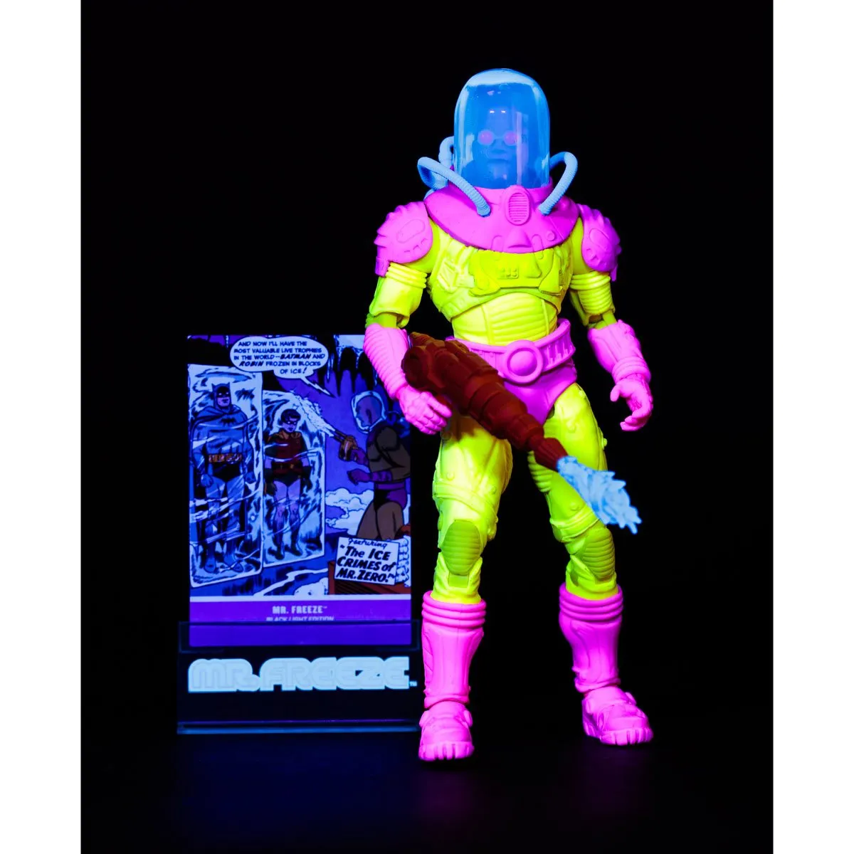 DC Multiverse Mr. Freeze Black Light Gold Label 7" Inch Scale Action Figure - McFarlane Toys (Entertainment Earth Exclusive)
