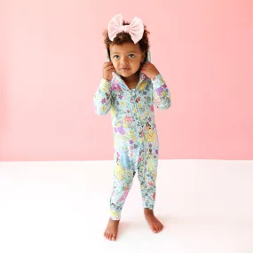 Disney Princesses French Terry Hooded Ruffle Romper