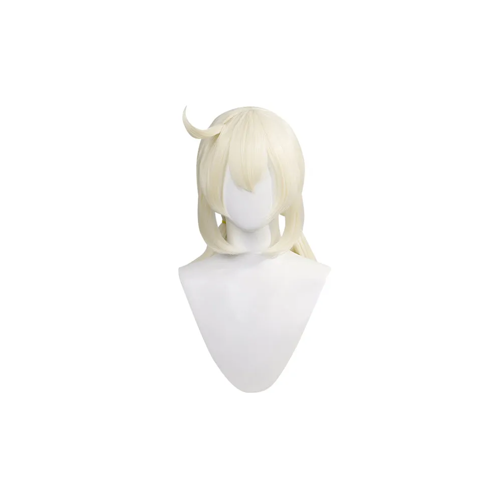 DokiDoki GenShin Impact Cosplay Wig Klee Short Straight White Hair Women