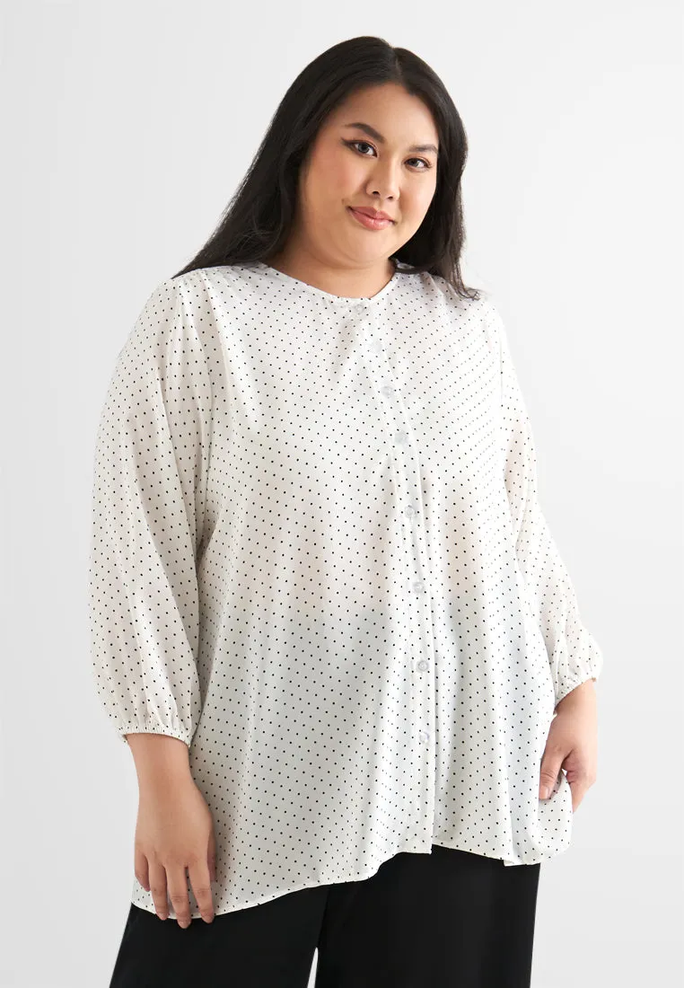 Dottie Fine Polka Dots Blouse