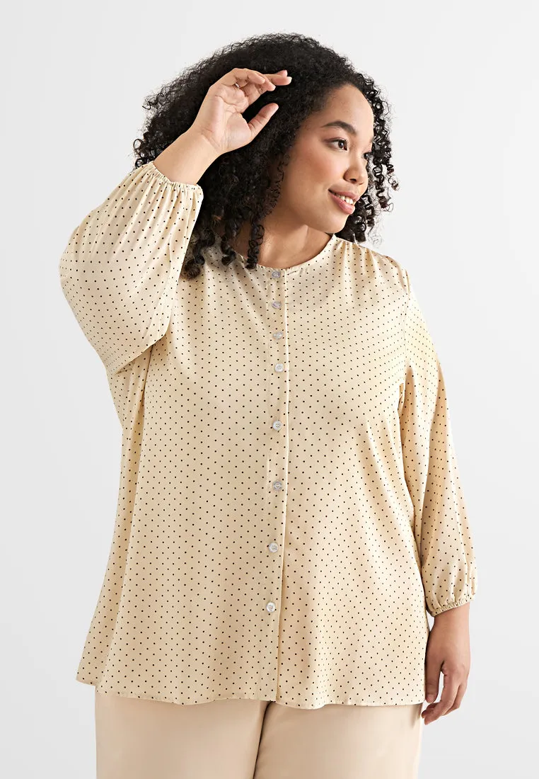 Dottie Fine Polka Dots Blouse