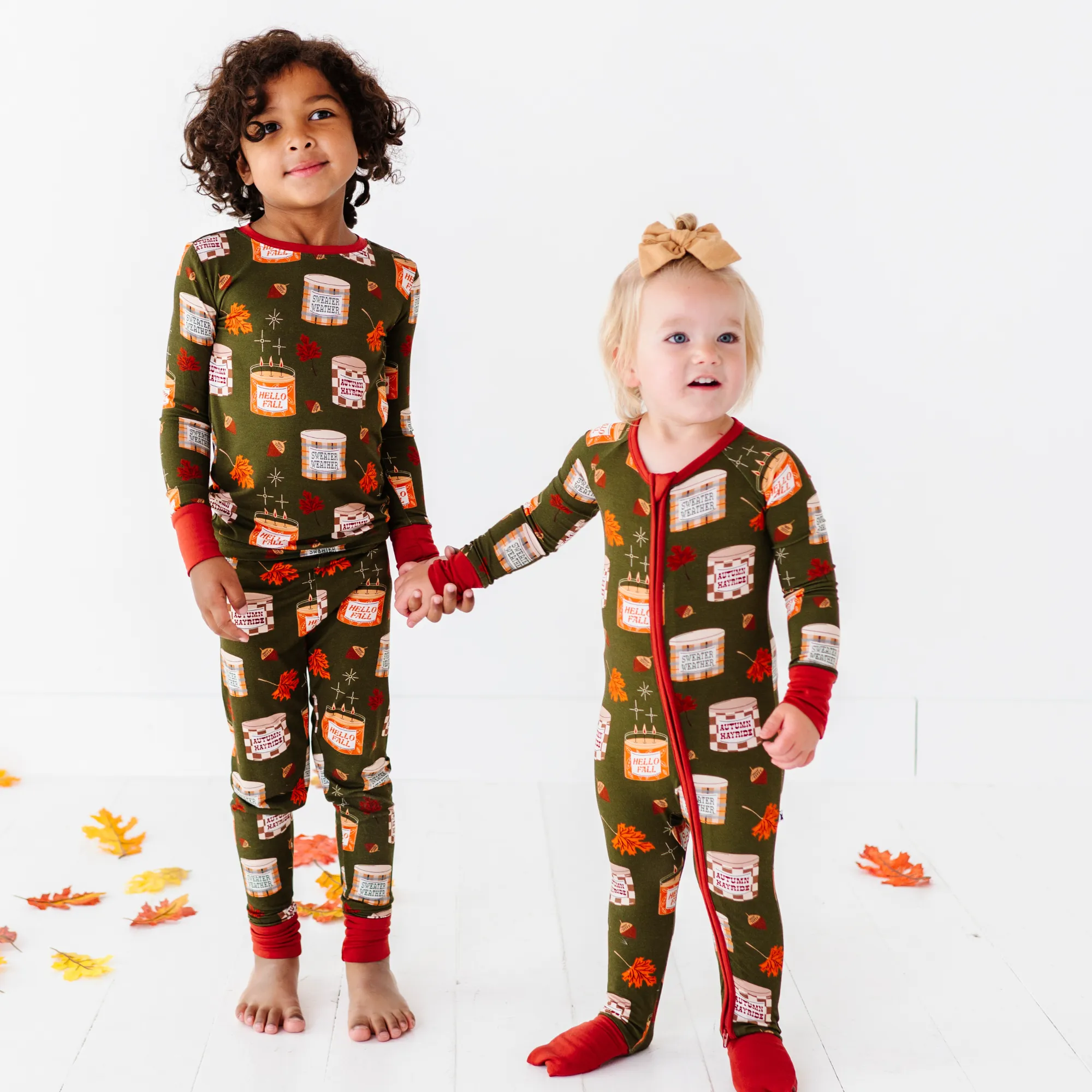 Fall is Lit Convertible Footies