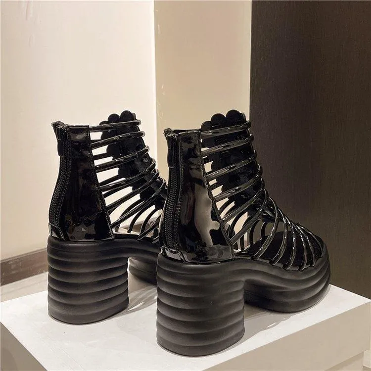 Fashionable hollow design high heels