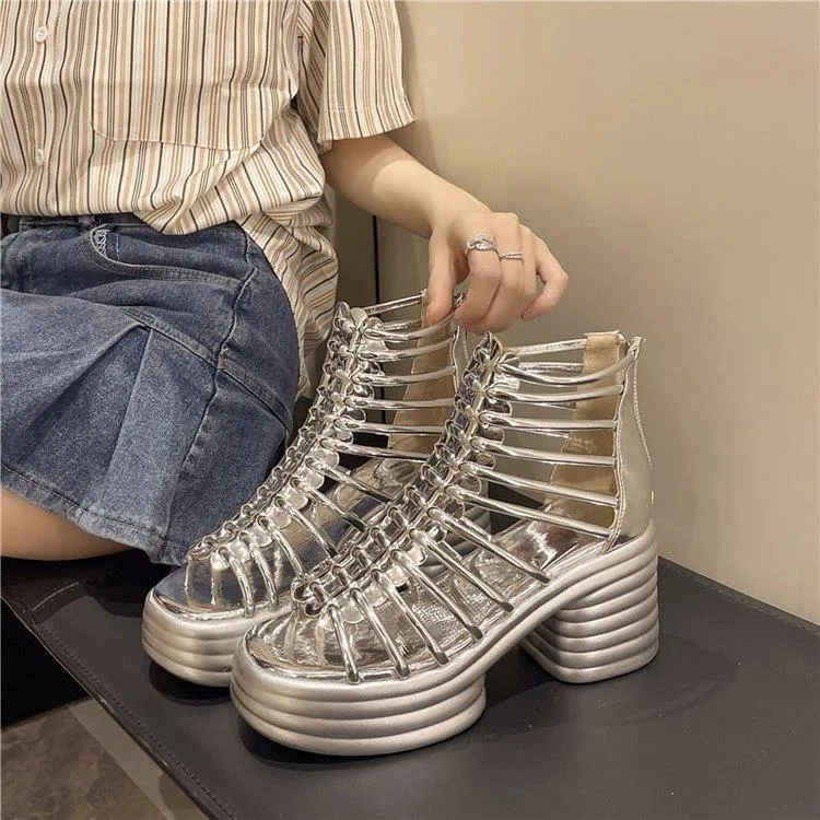 Fashionable hollow design high heels