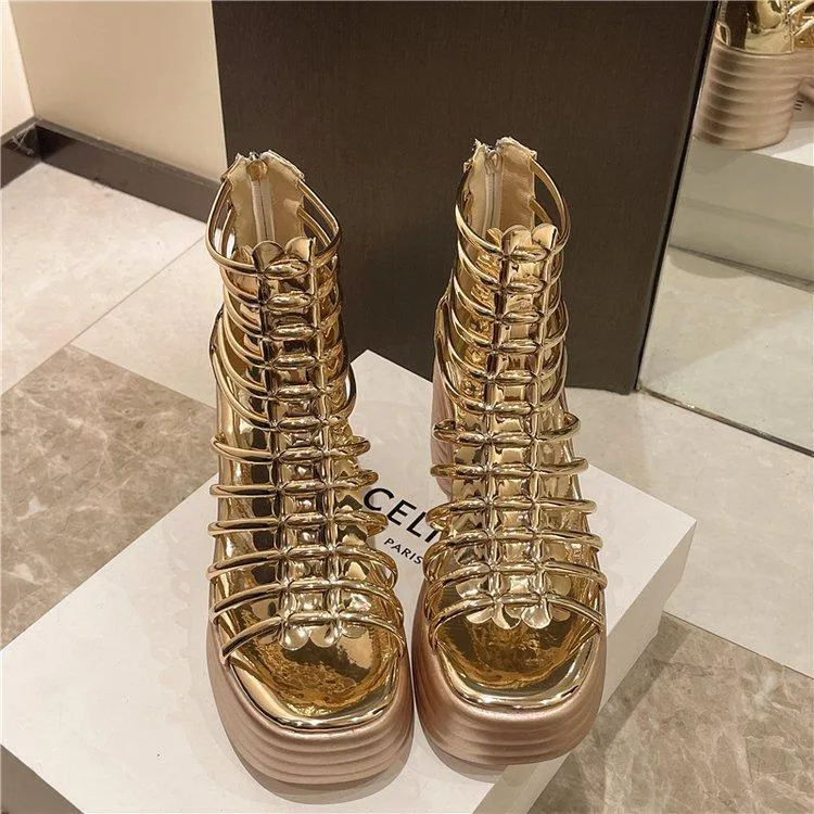 Fashionable hollow design high heels