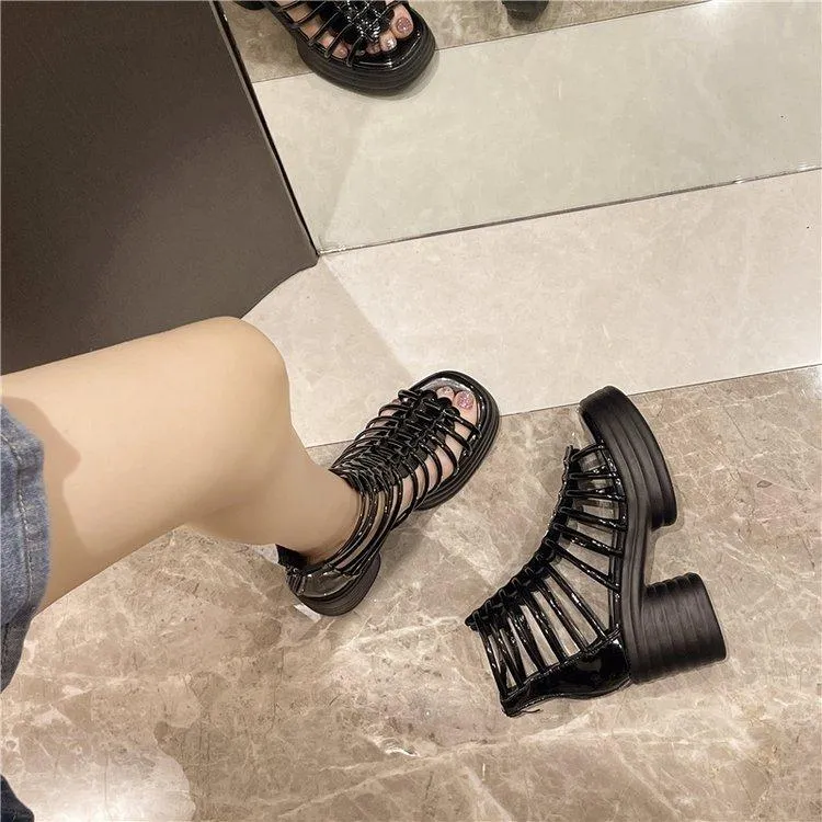Fashionable hollow design high heels