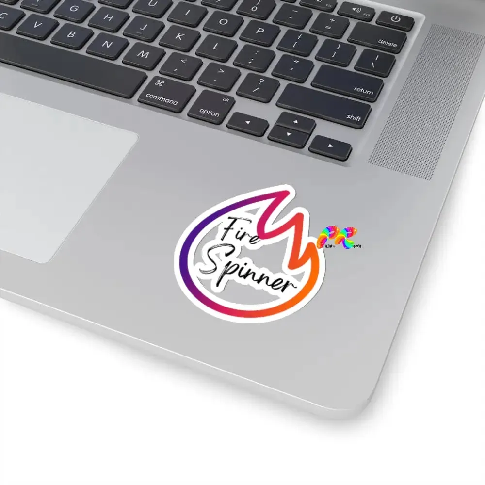 Fire Spinner Kiss-Cut Stickers