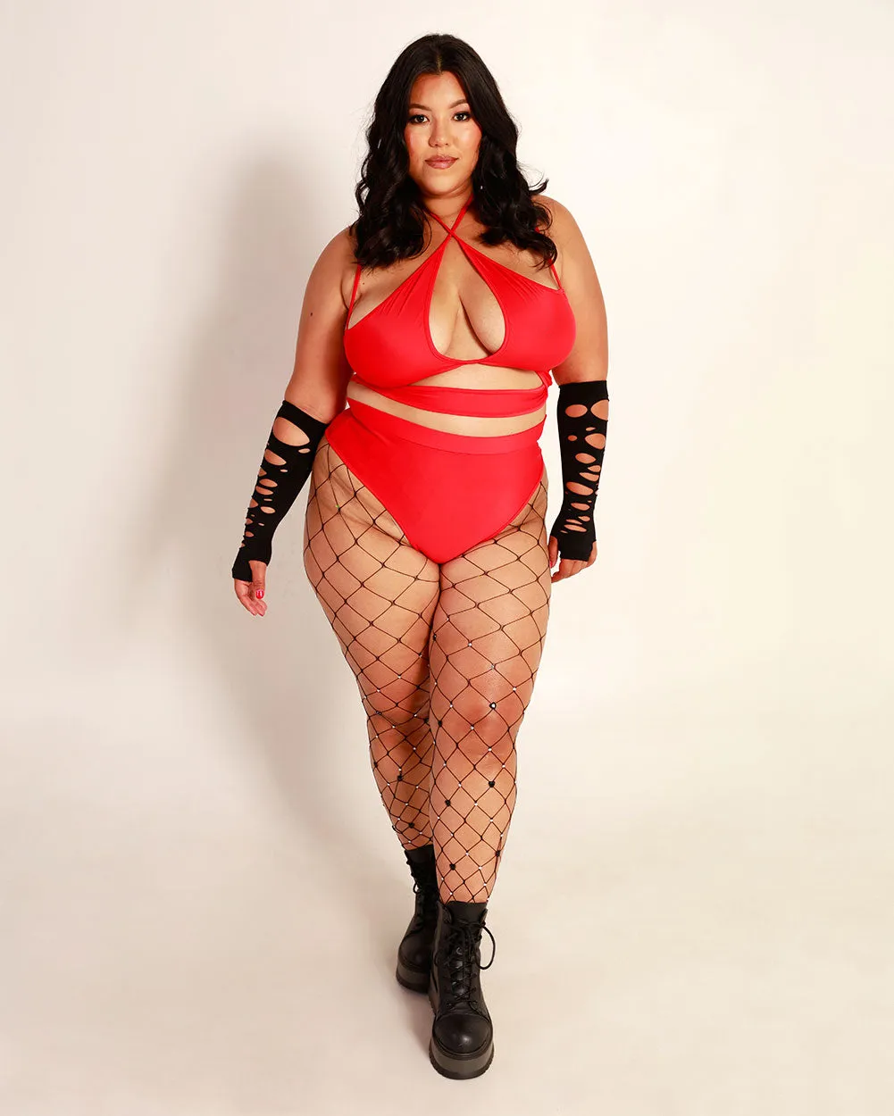 Fuego Fever Criss Cross Halter Top