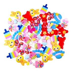 Get Crafty!  48 Pcs Colorful Silicone Resin Shapes for DIY Fun