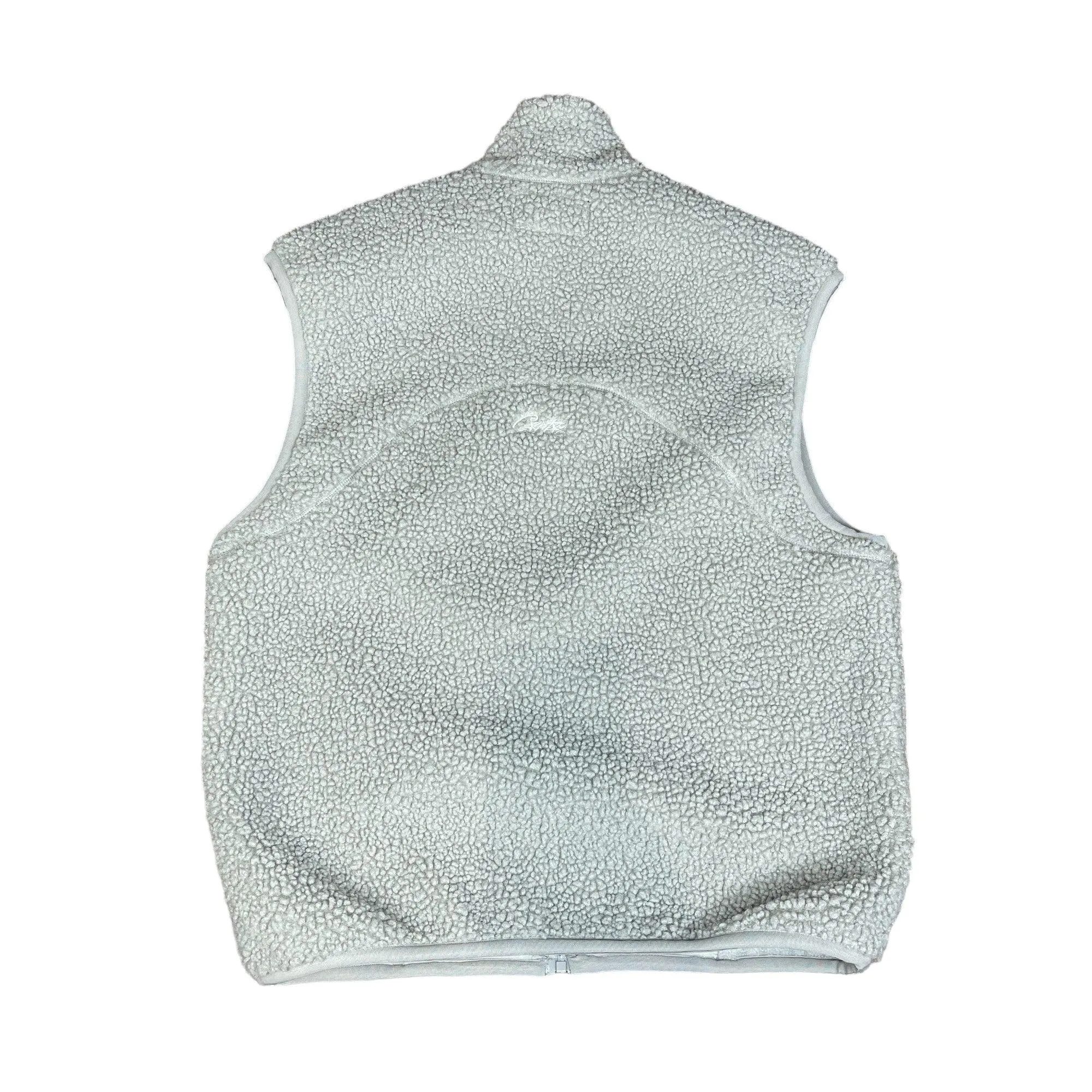 Grey Corteiz Sherpa Fleece Vest - Medium