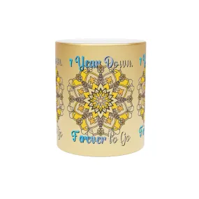 Handmade Mandala Metallic Mug - 1 Year Wedding Anniversary Gift