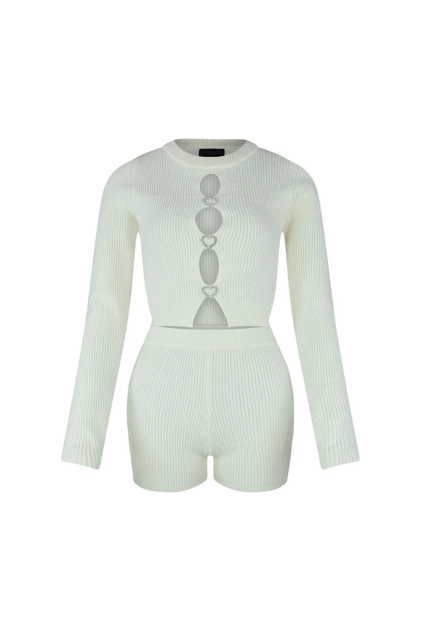 Heart It Sweater Top & Shorts SET