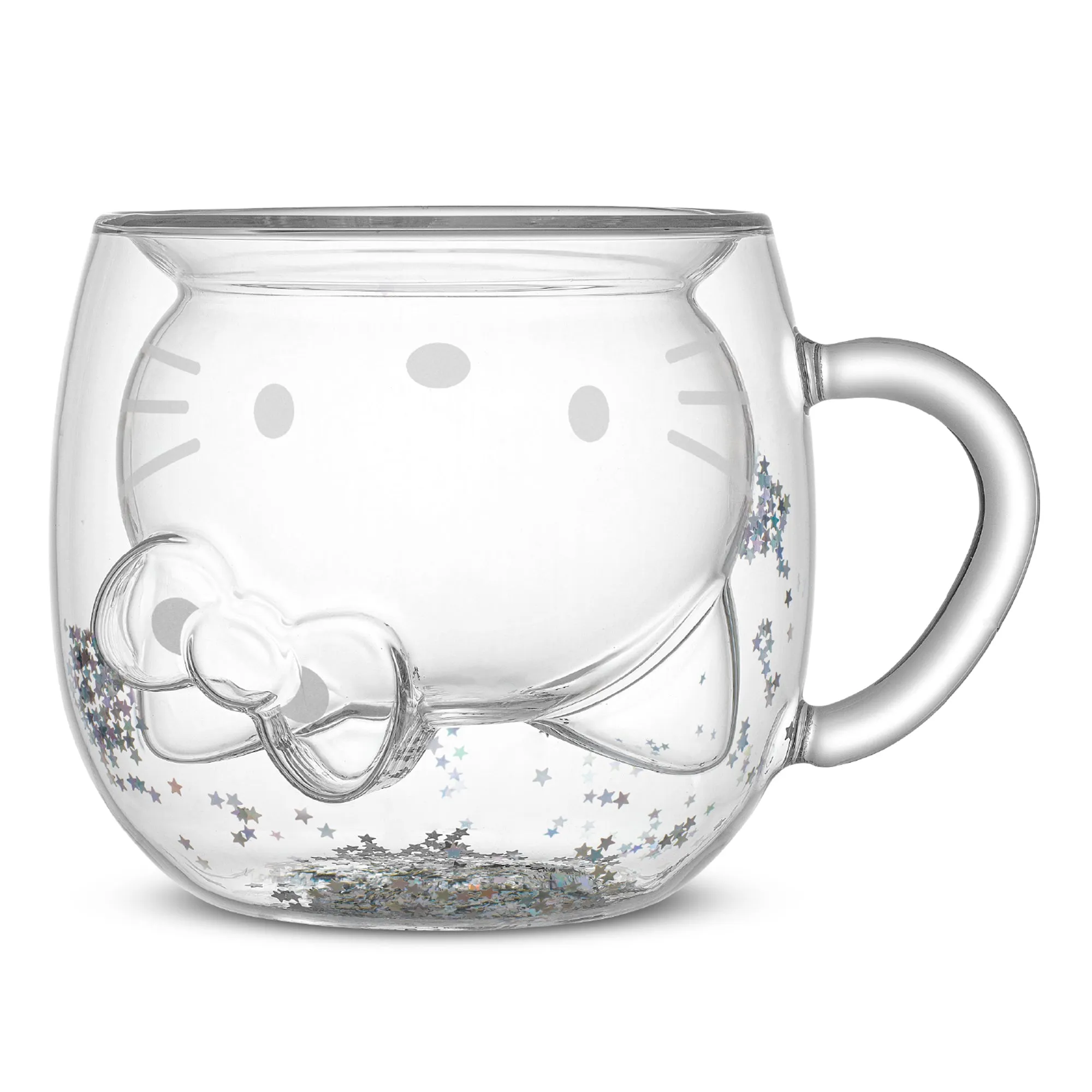 Hello Kitty 50th Anniversary Limited Edition 3D Double Wall Glass Mug
