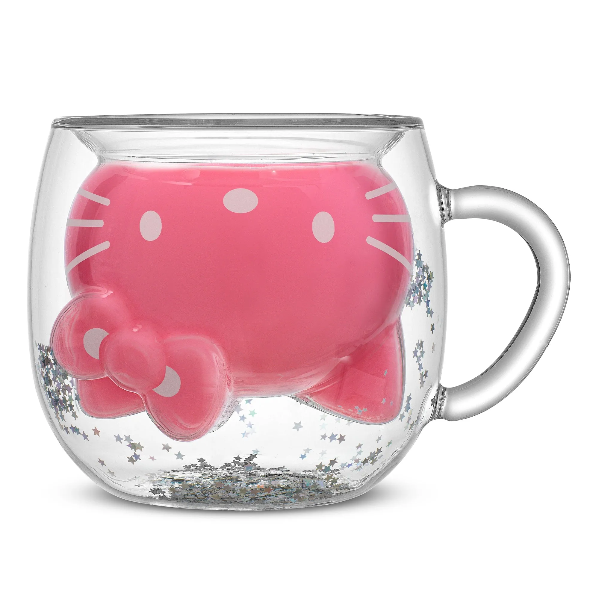 Hello Kitty 50th Anniversary Limited Edition 3D Double Wall Glass Mug