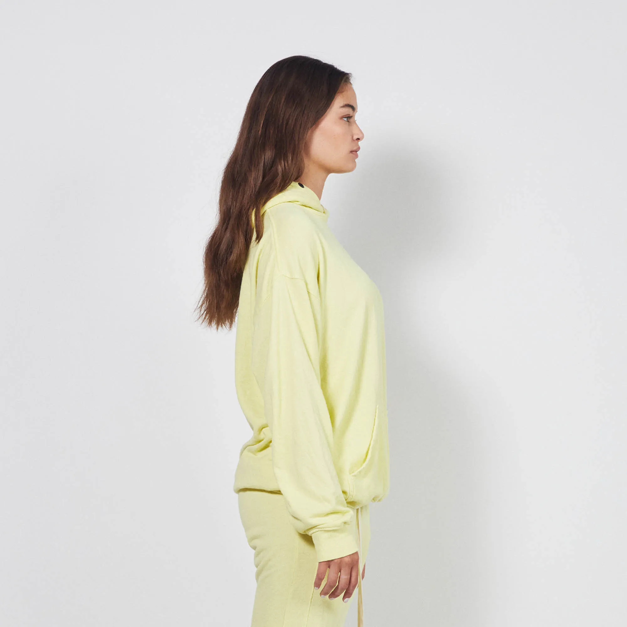 loop terry standard hoodie / canary yellow