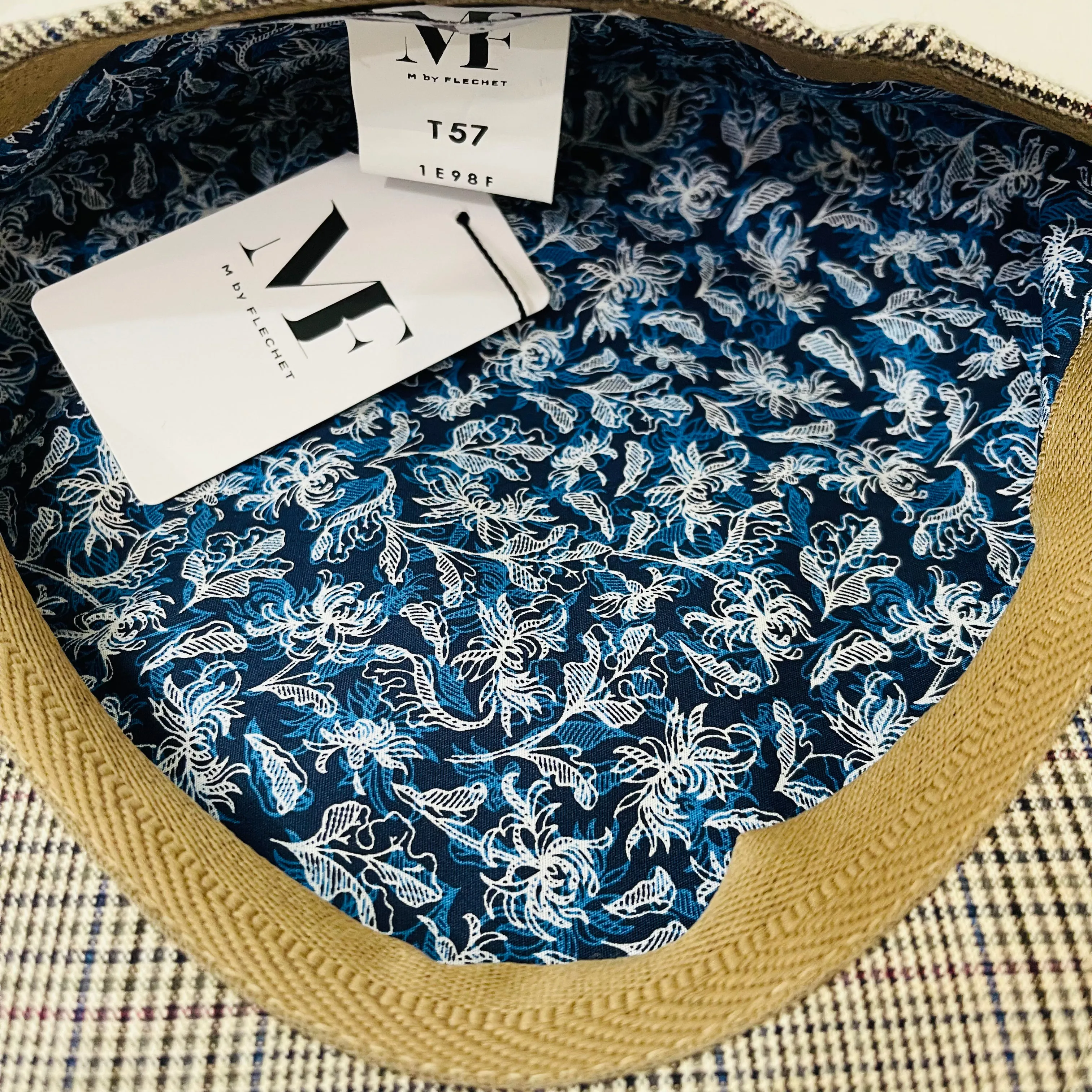 M by Flechet - Capello - Fine Italian Cotton - Check Beige