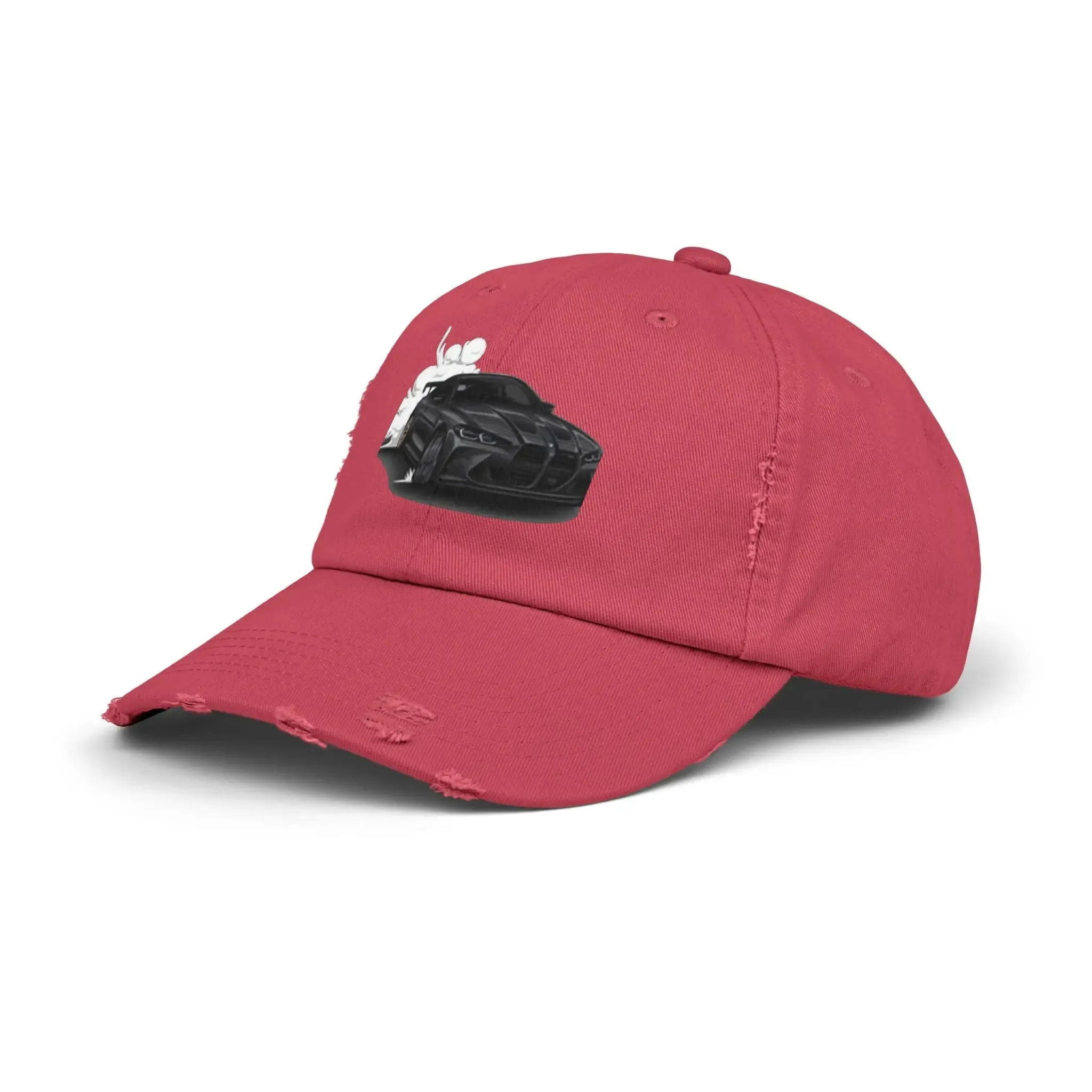 Men's & Women's  Distressed Cap - Cool Racer Design for Car Enthusiasts