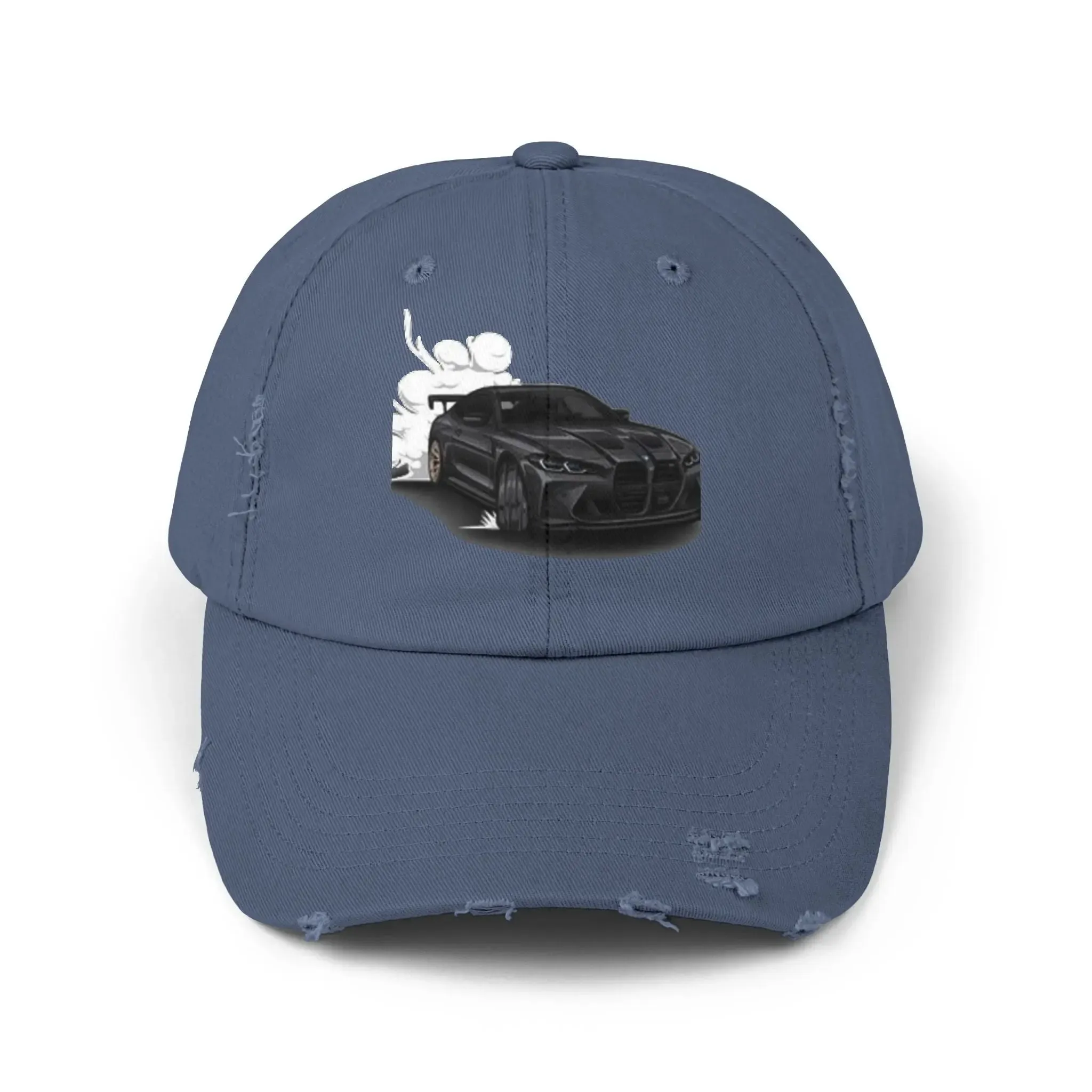 Men's & Women's  Distressed Cap - Cool Racer Design for Car Enthusiasts