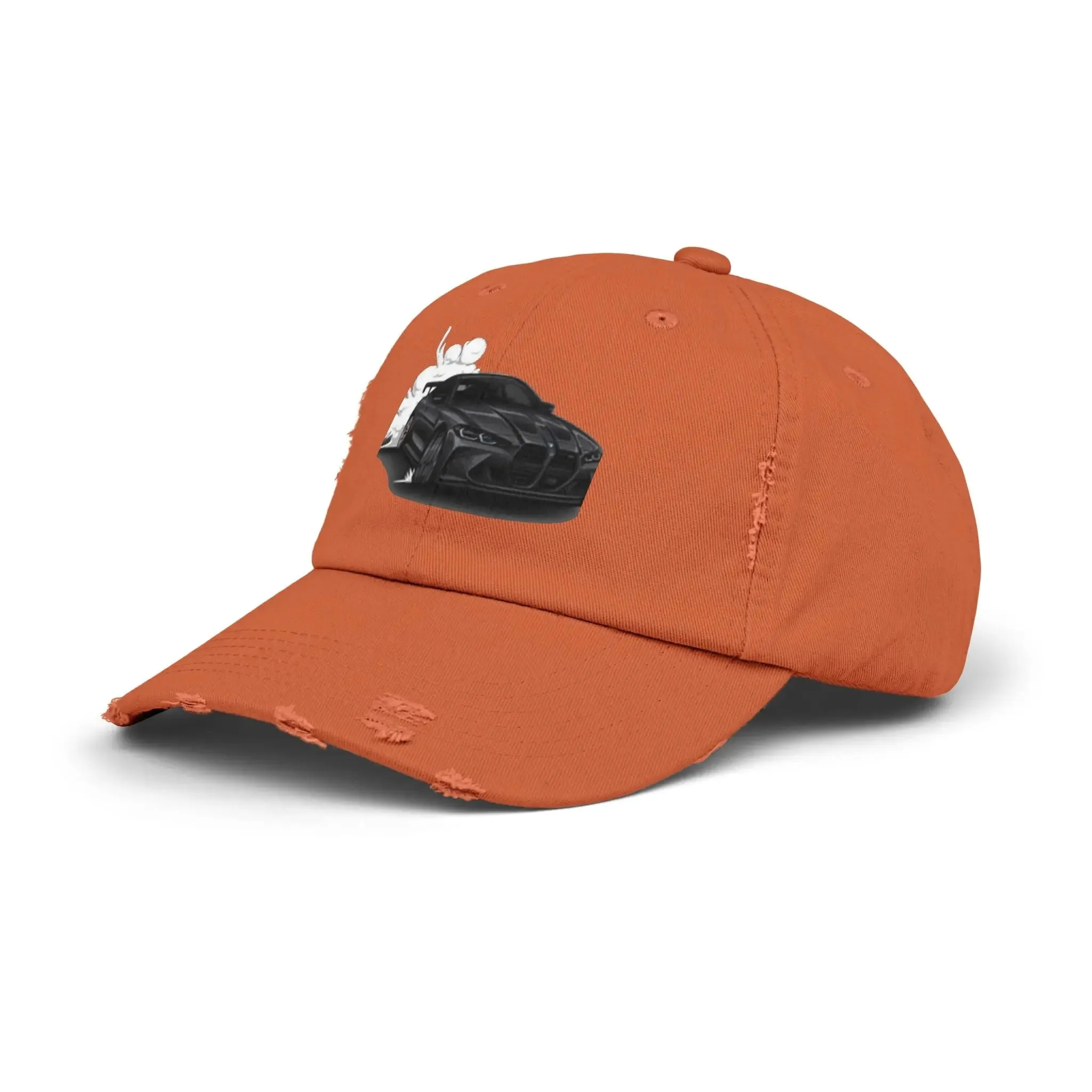Men's & Women's  Distressed Cap - Cool Racer Design for Car Enthusiasts