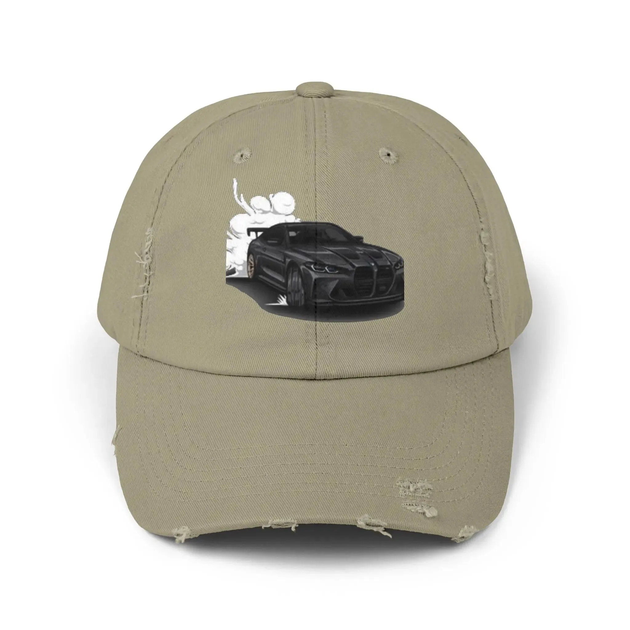 Men's & Women's  Distressed Cap - Cool Racer Design for Car Enthusiasts