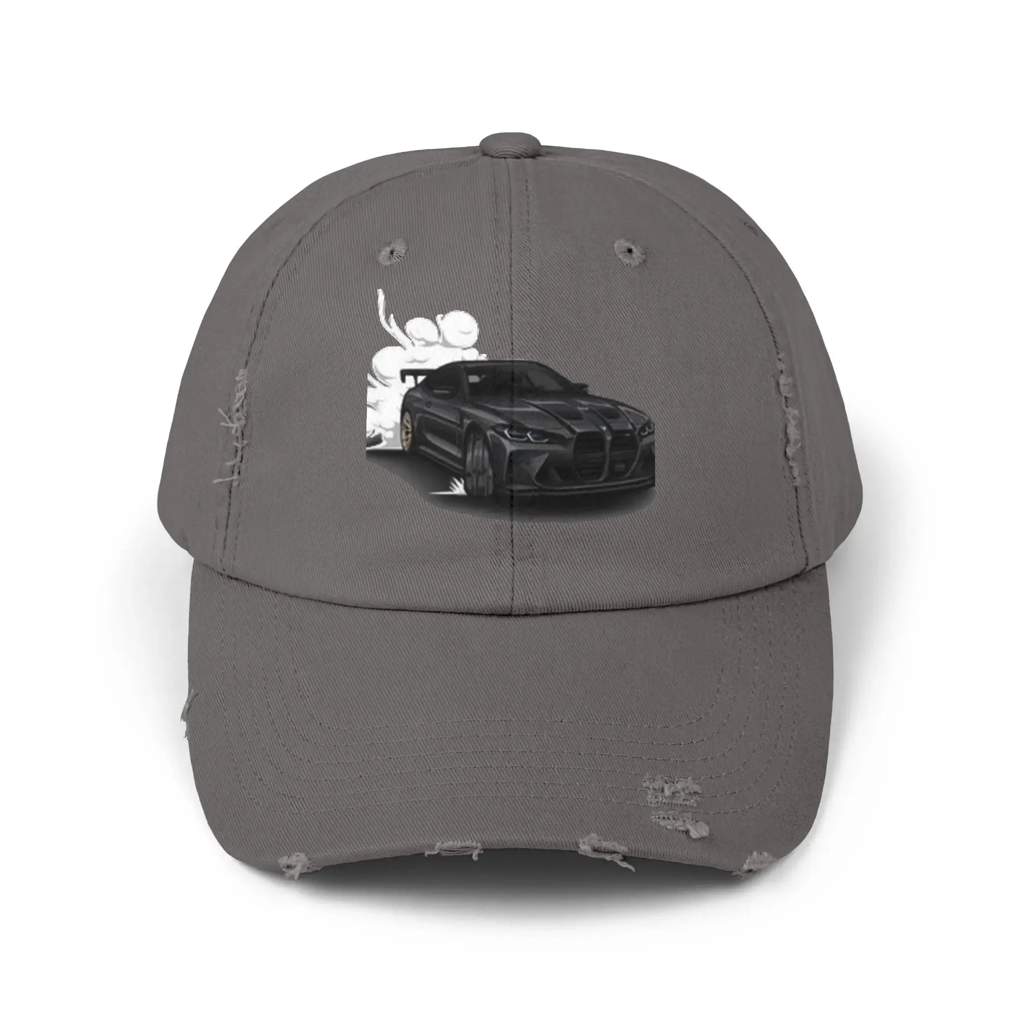Men's & Women's  Distressed Cap - Cool Racer Design for Car Enthusiasts