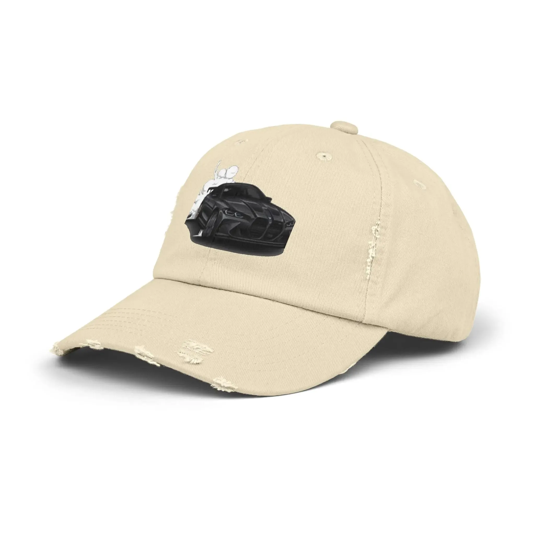 Men's & Women's  Distressed Cap - Cool Racer Design for Car Enthusiasts