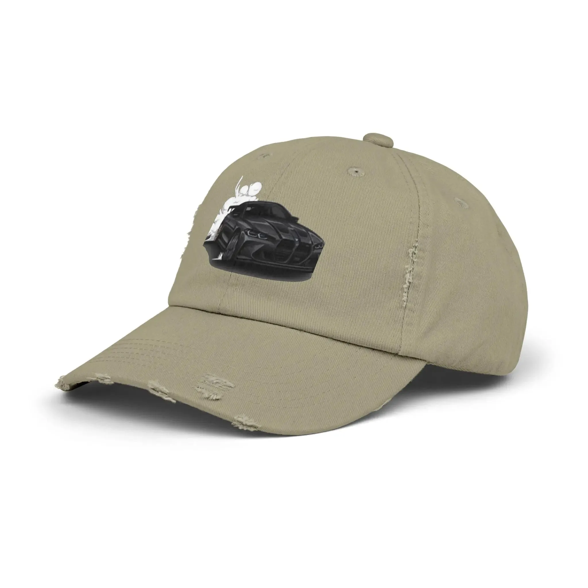Men's & Women's  Distressed Cap - Cool Racer Design for Car Enthusiasts