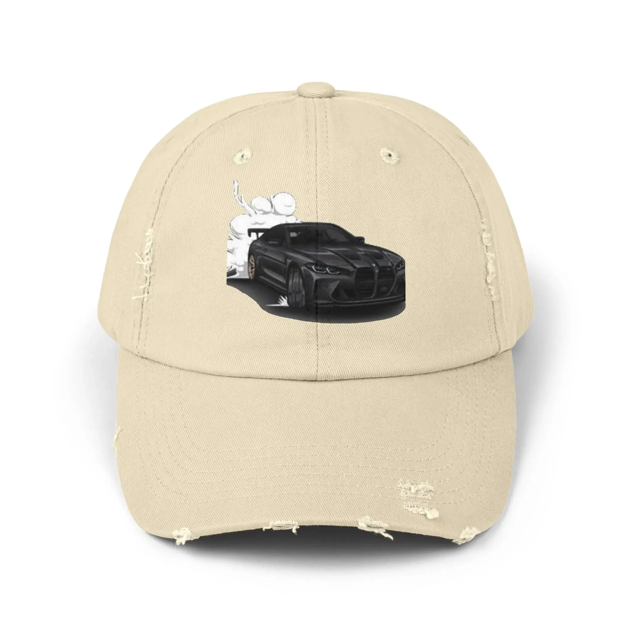 Men's & Women's  Distressed Cap - Cool Racer Design for Car Enthusiasts