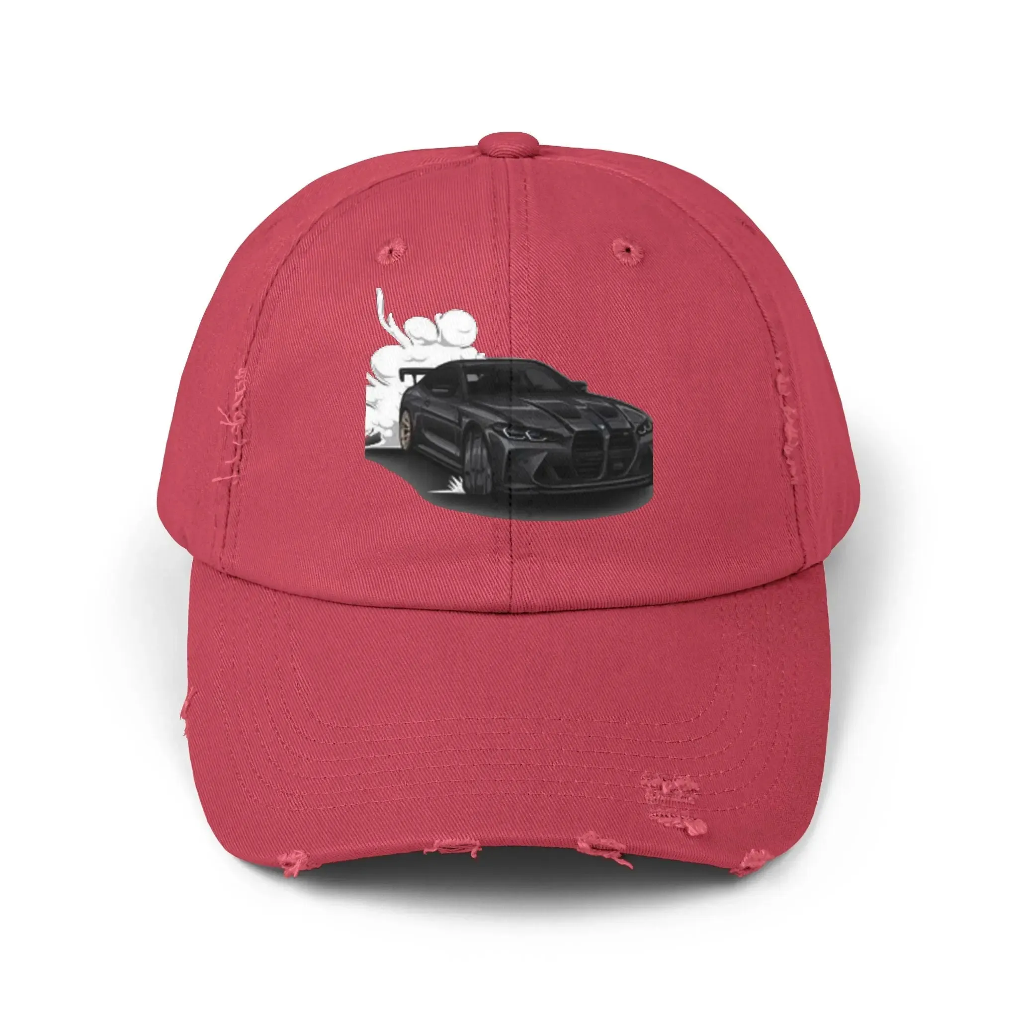 Men's & Women's  Distressed Cap - Cool Racer Design for Car Enthusiasts