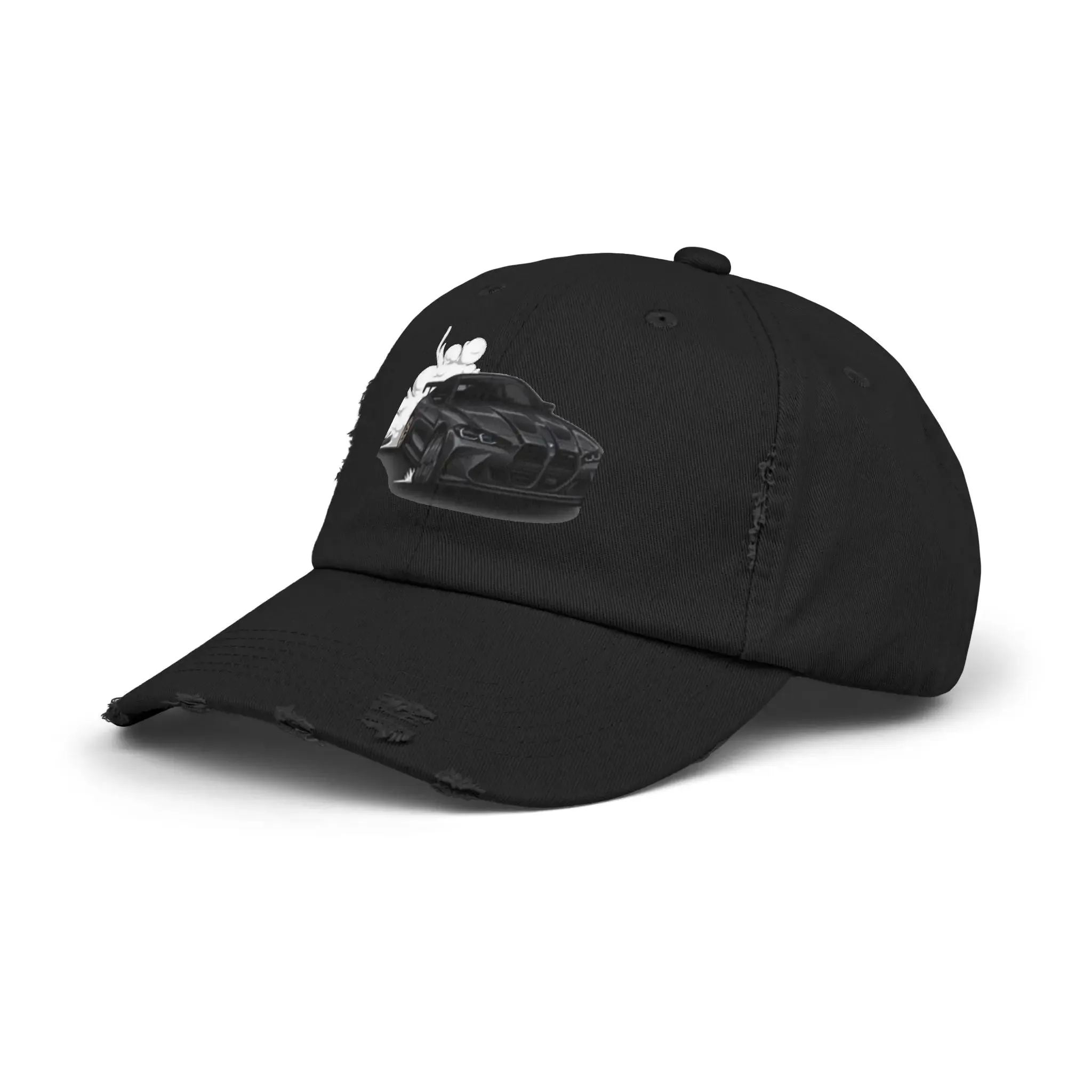 Men's & Women's  Distressed Cap - Cool Racer Design for Car Enthusiasts