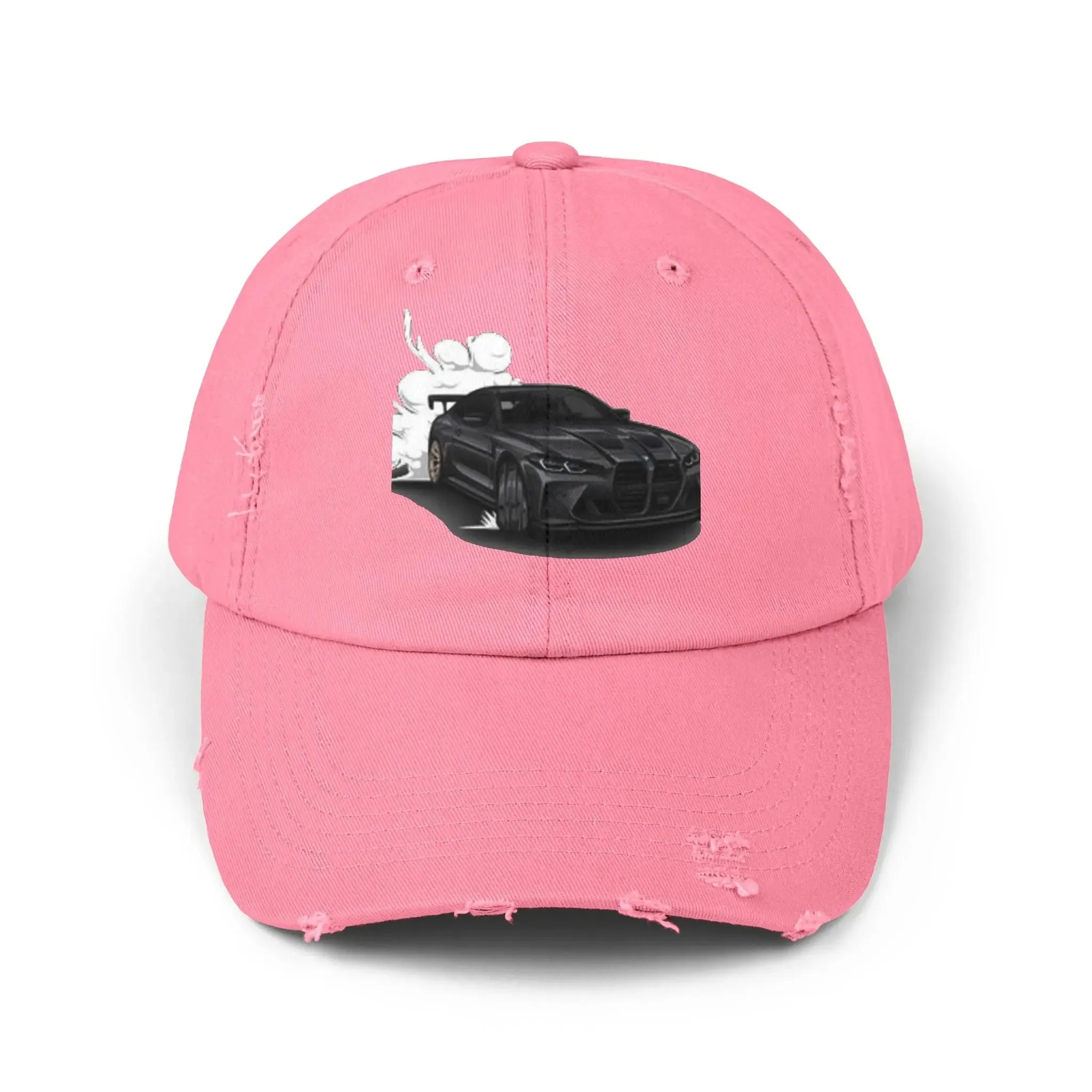 Men's & Women's  Distressed Cap - Cool Racer Design for Car Enthusiasts