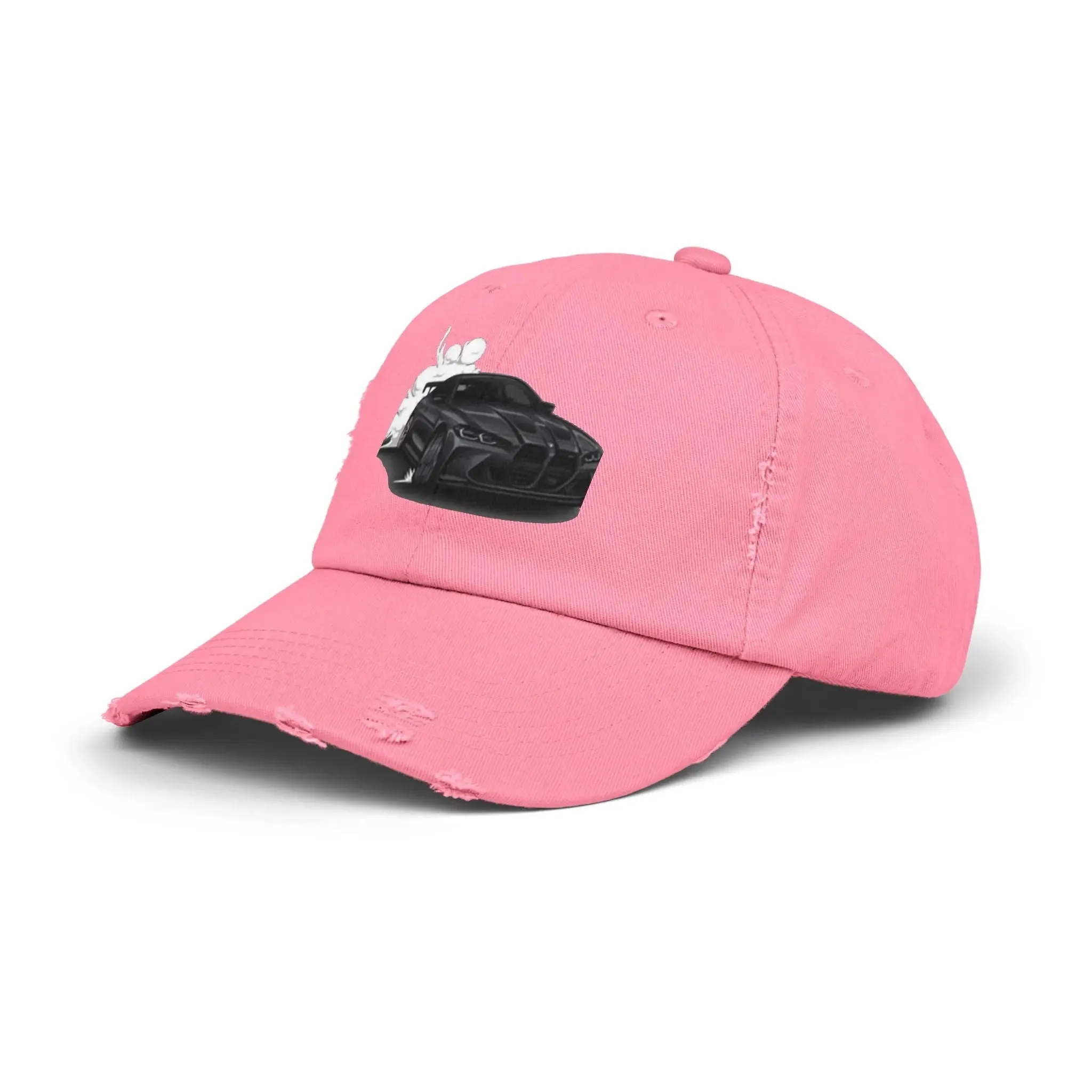 Men's & Women's  Distressed Cap - Cool Racer Design for Car Enthusiasts