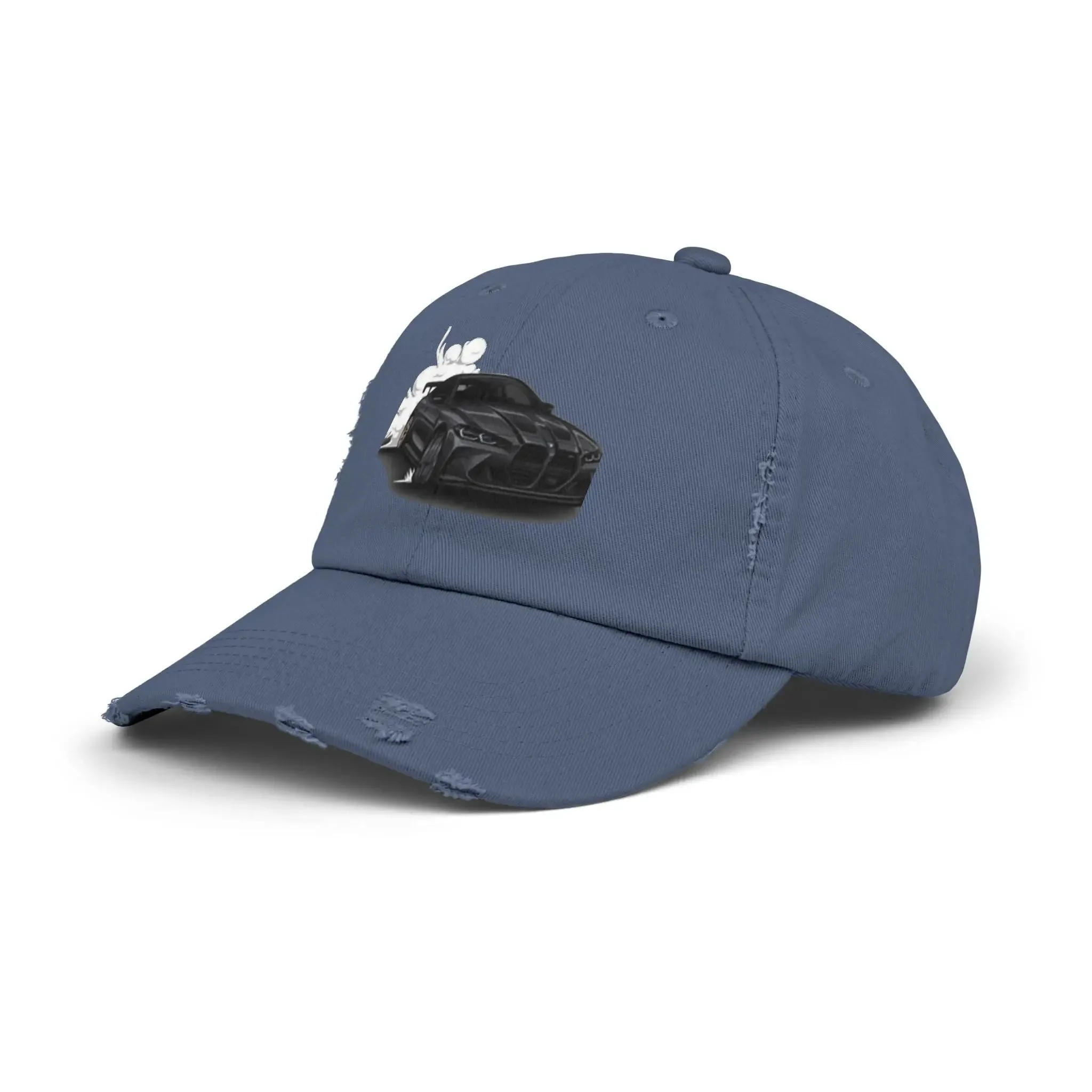 Men's & Women's  Distressed Cap - Cool Racer Design for Car Enthusiasts