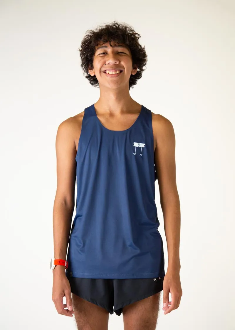 Men's Navy Blue Performance Singlet