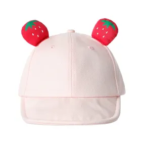 MINISO PASSION ISLAND SOFT BRIM BASEBALL CAP FOR KIDS(STRAWBERRY)