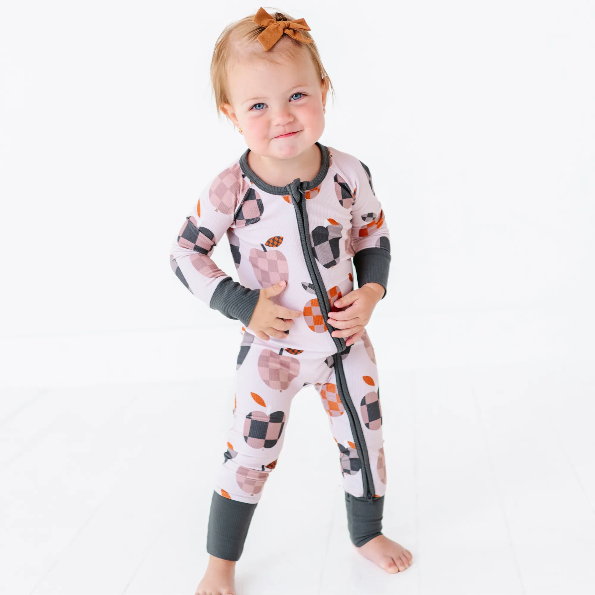 Plaid to Meet You Ribbed Convertible Footies