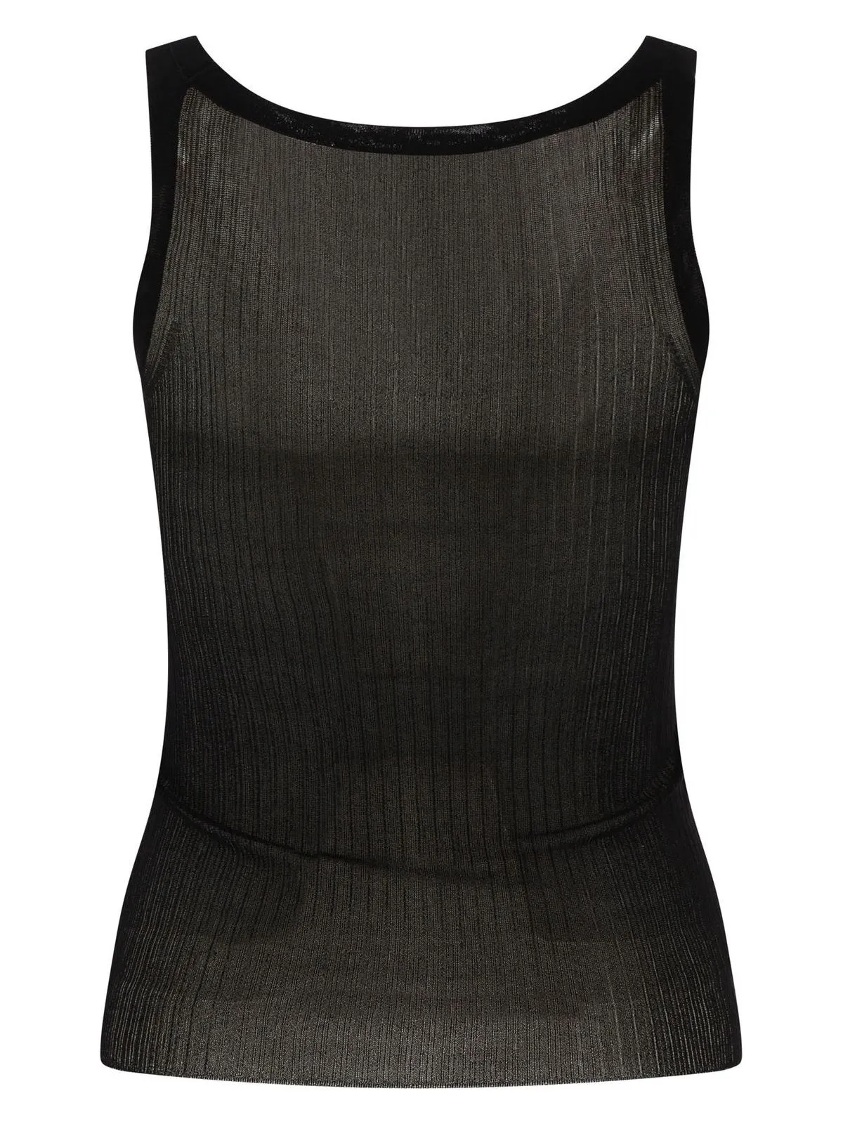 "BASTIA" RIBBED SILK TANK TOP