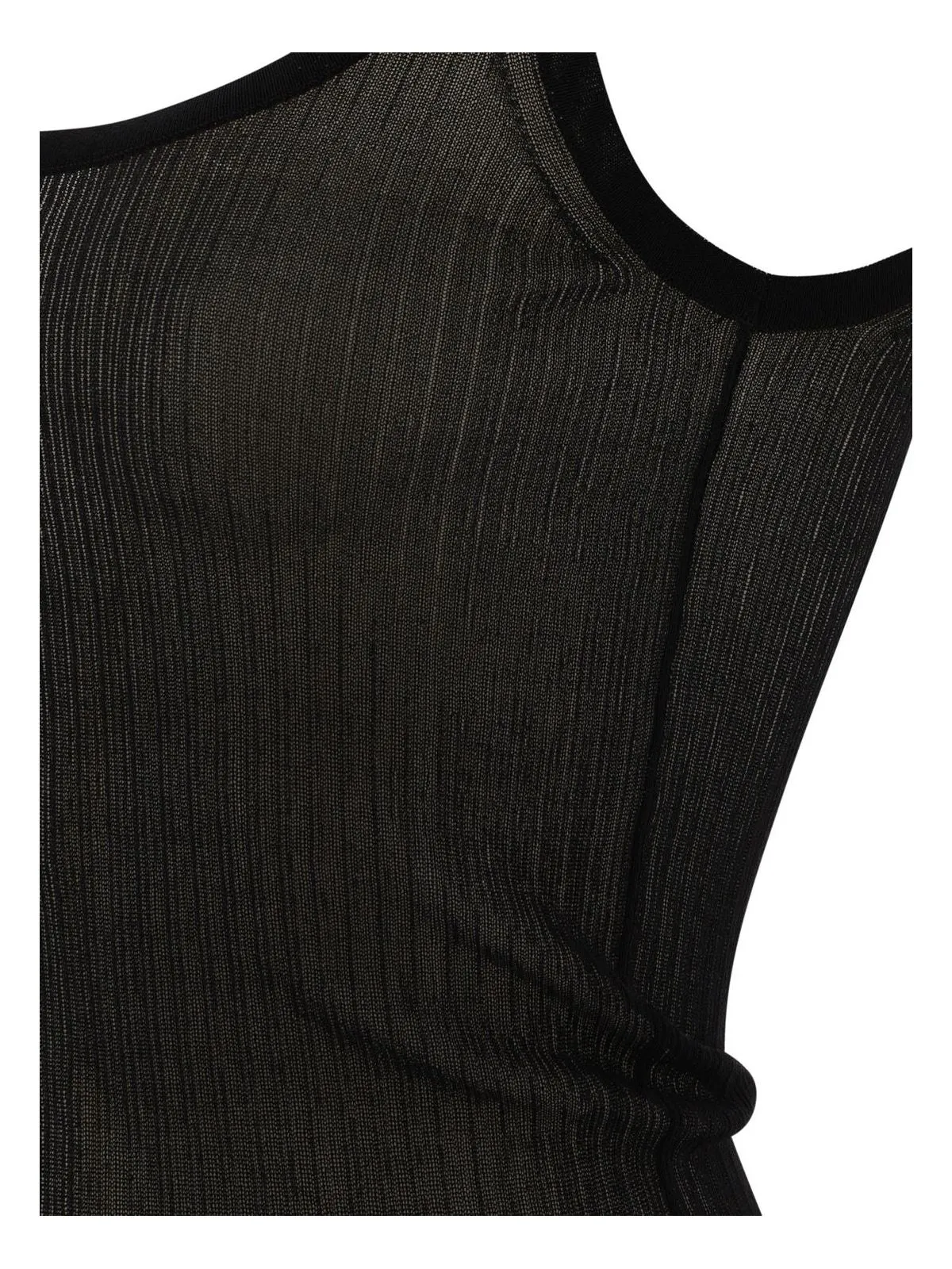 "BASTIA" RIBBED SILK TANK TOP