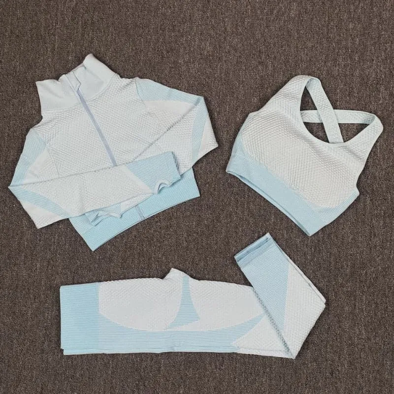 Seamless Yoga Set for Women - Breathable, Comfortable, and Stylish