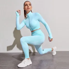 Seamless Yoga Set for Women - Breathable, Comfortable, and Stylish