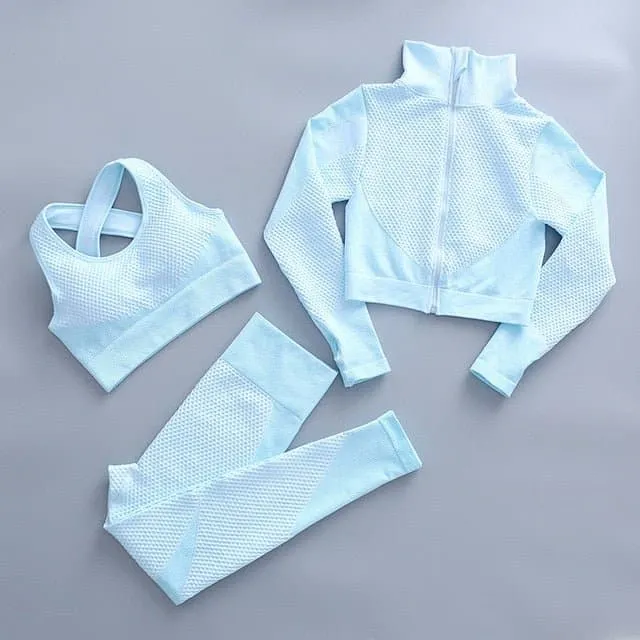 Seamless Yoga Set for Women - Breathable, Comfortable, and Stylish