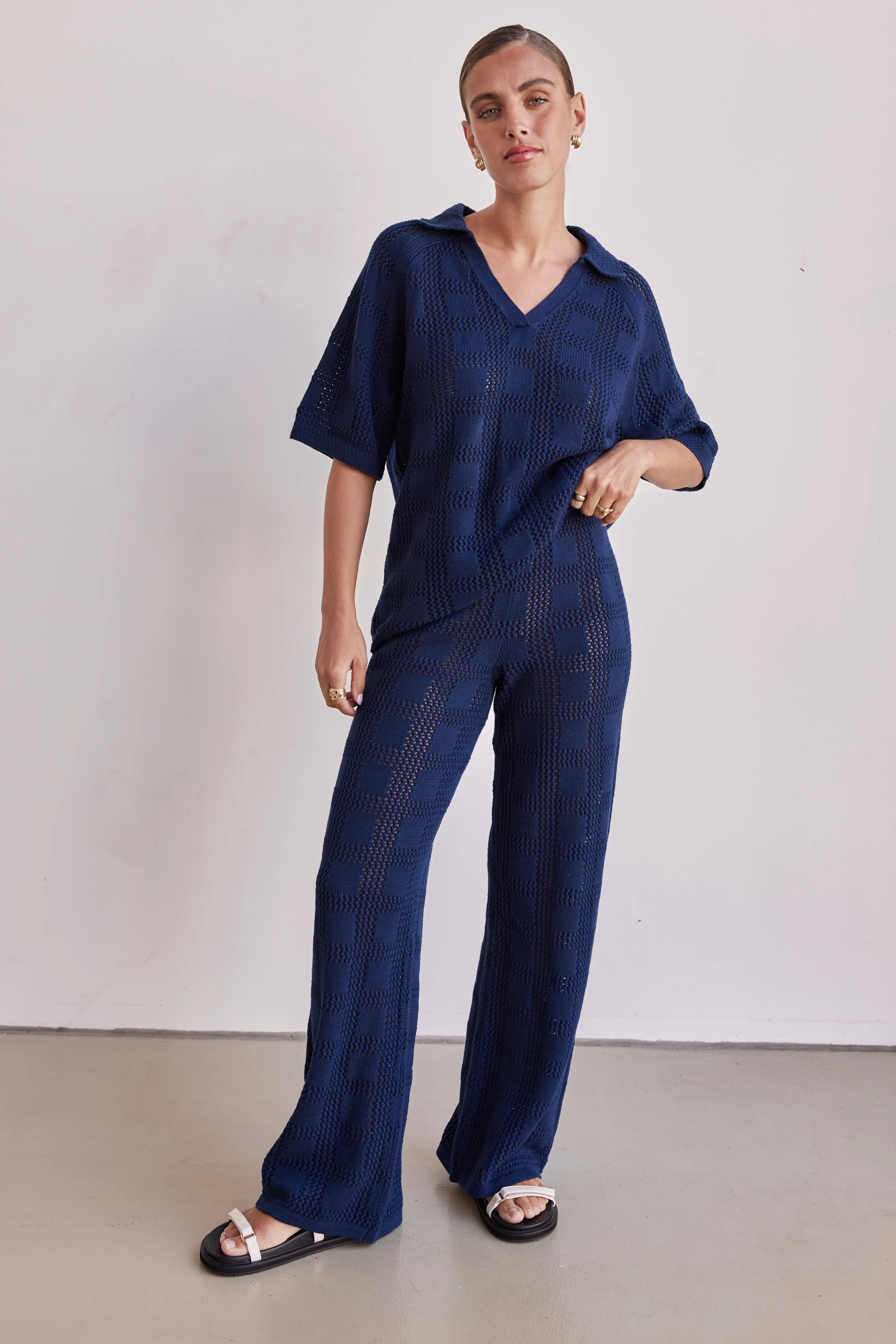 Sesia Knit Pant (Navy)