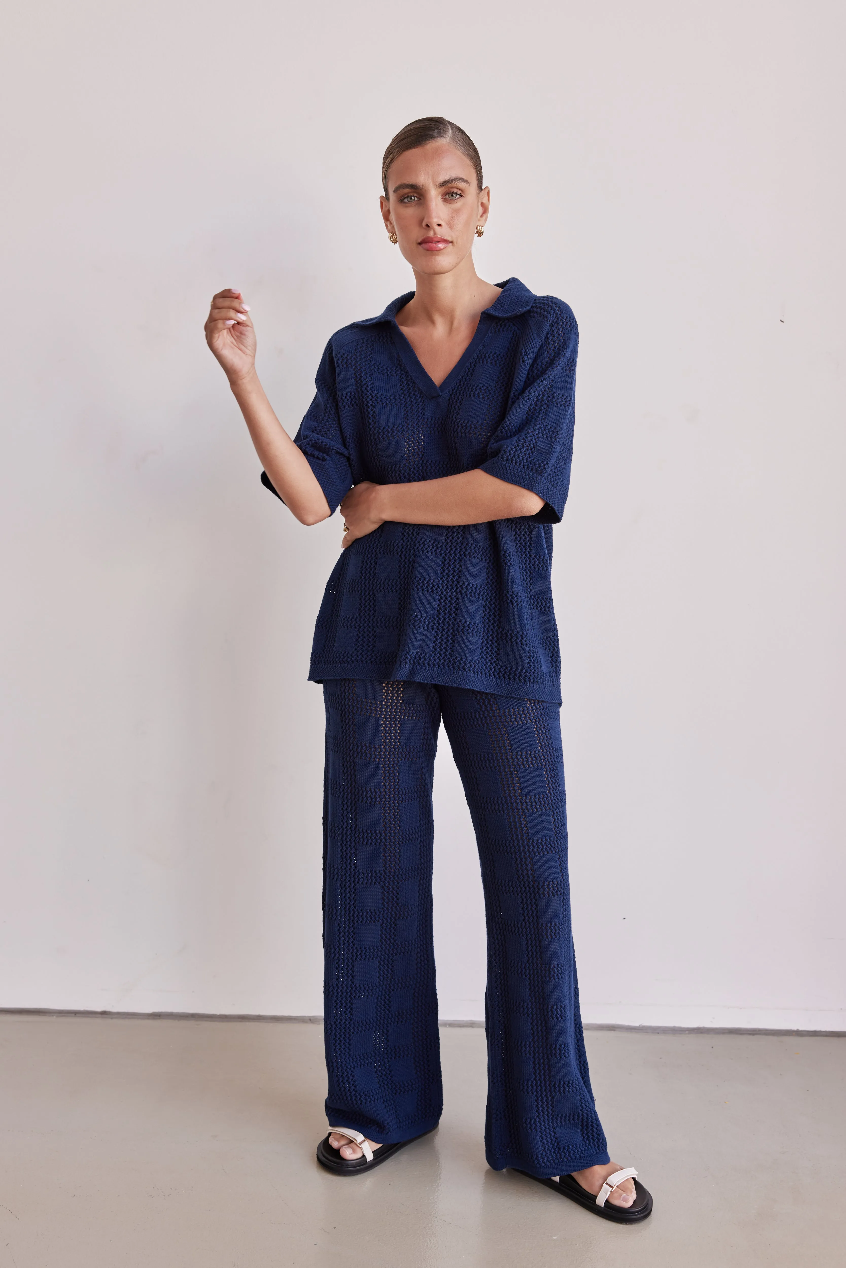Sesia Knit Pant (Navy)