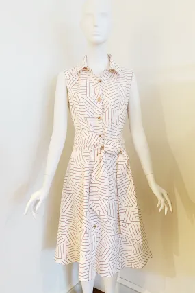 Sleeveless Shirt Dress