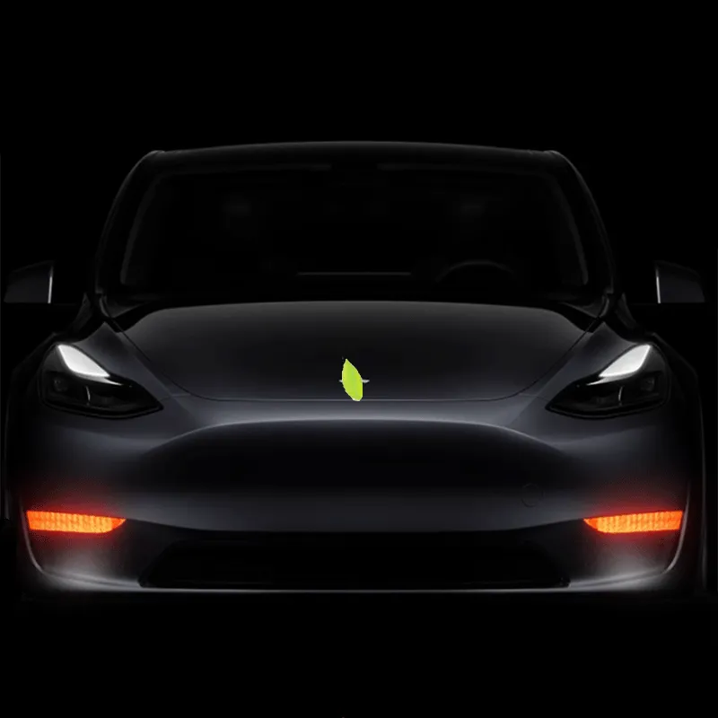 TAPTES® Front Fog Light Reflective Warning Stickers for Tesla Model 3/Y, Set of 2