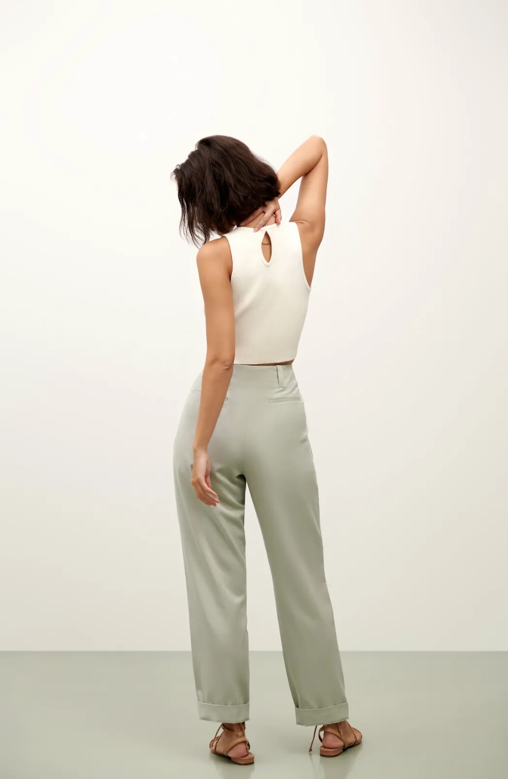 The Lili Knit Tank Top - Tofu