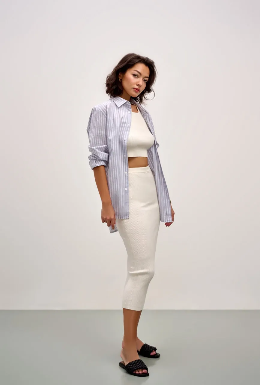 The Lili Knit Tank Top - Tofu